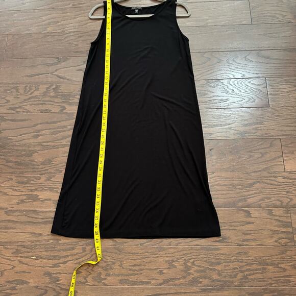 Eileen Fisher Viscose Jersey Tank Dress - Maxi - Black Size Small - Picture 5 of 7